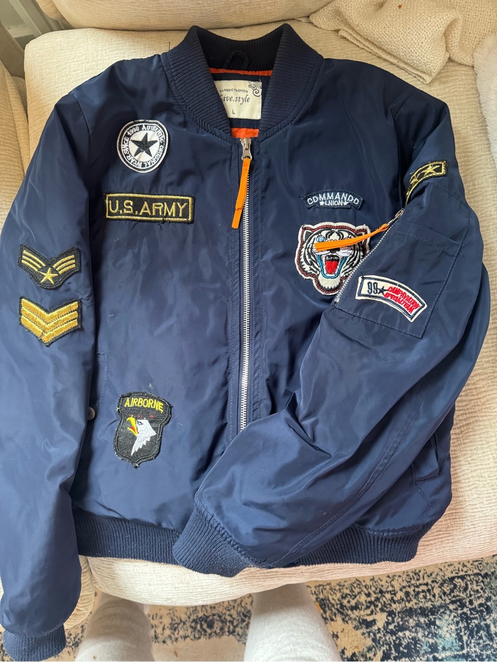 Vintage Bomber Jacket - U.S. Army Inspired